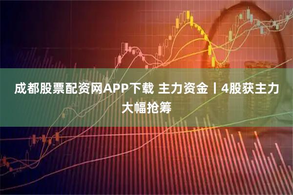 成都股票配资网APP下载 主力资金丨4股获主力大幅抢筹